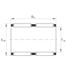 滾針及保持架組件 K80X88X46-ZW, 根據(jù) DIN 5405-1/ ISO 3030 標(biāo)準(zhǔn)，雙列