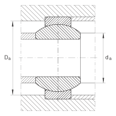 關(guān)節(jié)軸承 GE12-FO, 根據(jù) DIN ISO 12 240-1 標(biāo)準(zhǔn)，需維護(hù)