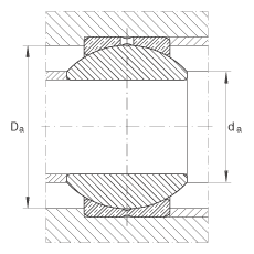 關節(jié)軸承 GE10-PB, 根據 DIN ISO 12 240-1 標準，尺寸系列 K，需維護