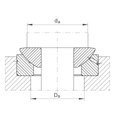 推力關(guān)節(jié)軸承 GE50-AX, 根據(jù) DIN ISO 12 240-3 標(biāo)準(zhǔn)，需維護